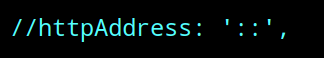 httpAddress Default